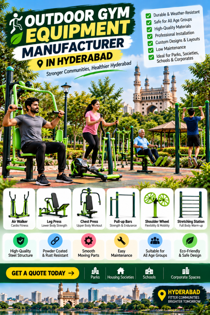 Outdoor Gym Equipment Manufacturer in Hyderabad: Buying Guide