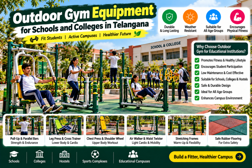 Outdoor Gym Equipment for Schools and Colleges in Telangana