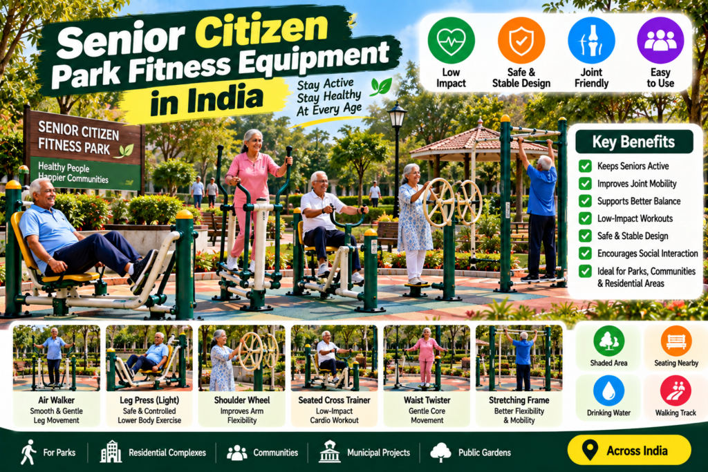 Senior Citizen Park Fitness Equipment in India | Buying Guide